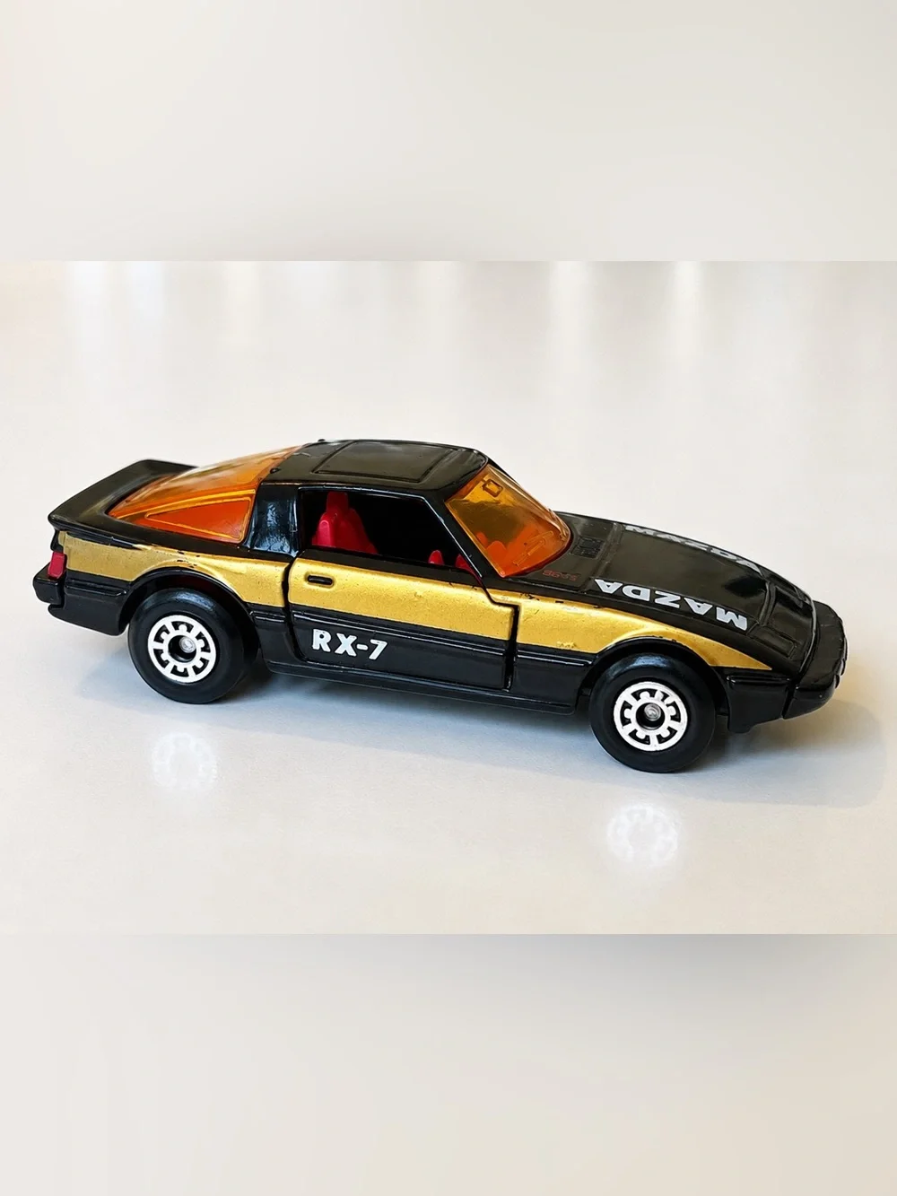 Mazda RX-7 Kids Toy Car - Black and Gold